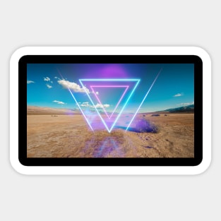 Neon Desert - Landscape Sticker